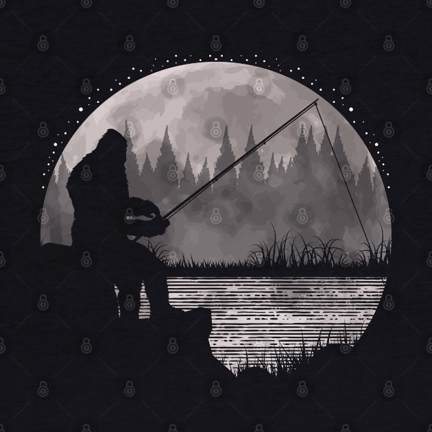 Bigfoot Fishing by Tesszero